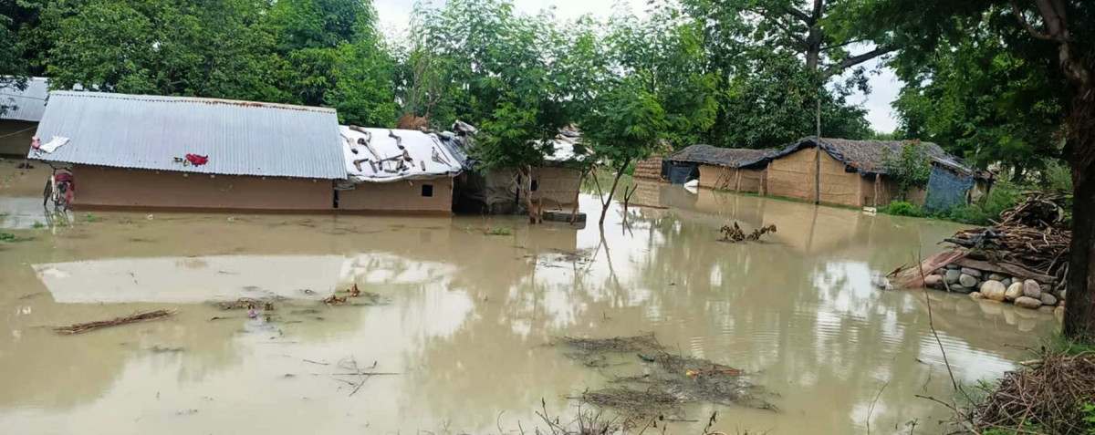 नवलपुरका १५० घर डुबानमा