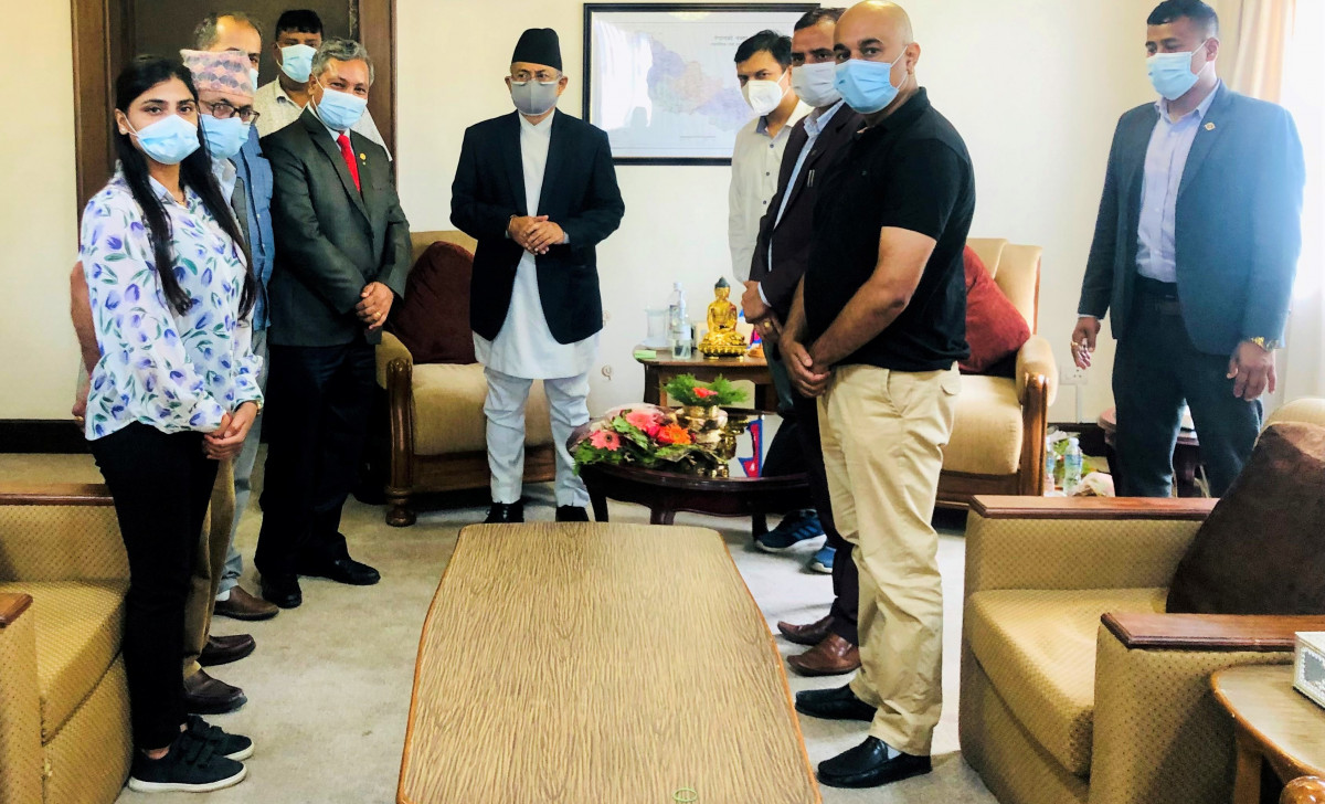 अफगानिस्तानमा रहेका नेपाल ल्याउन शान्ति समाजद्वारा गृहमन्त्रीको ध्यानाकर्षण