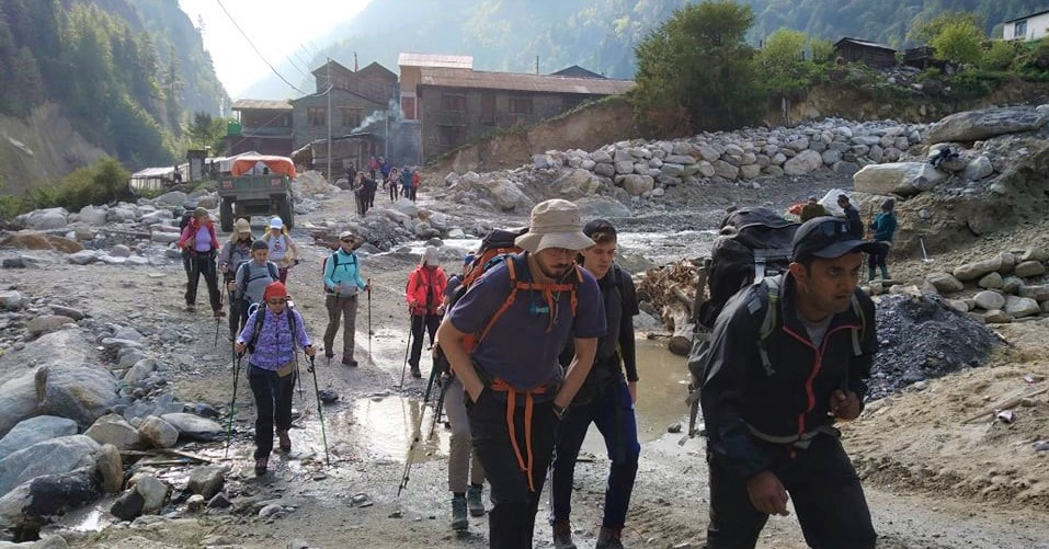 हिमाली पदयात्रामा पर्यटनको संख्या बढ्दै