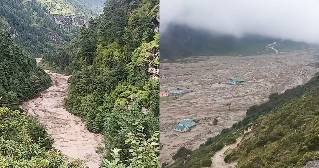 दुई हिमताल फुट्दा बाढी आएको निष्कर्ष