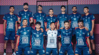एनभीएल टिम सगरमाथाले राख्यो प्रायोजकको ठाउँमा प्रधानमन्त्री कोषको क्युआर